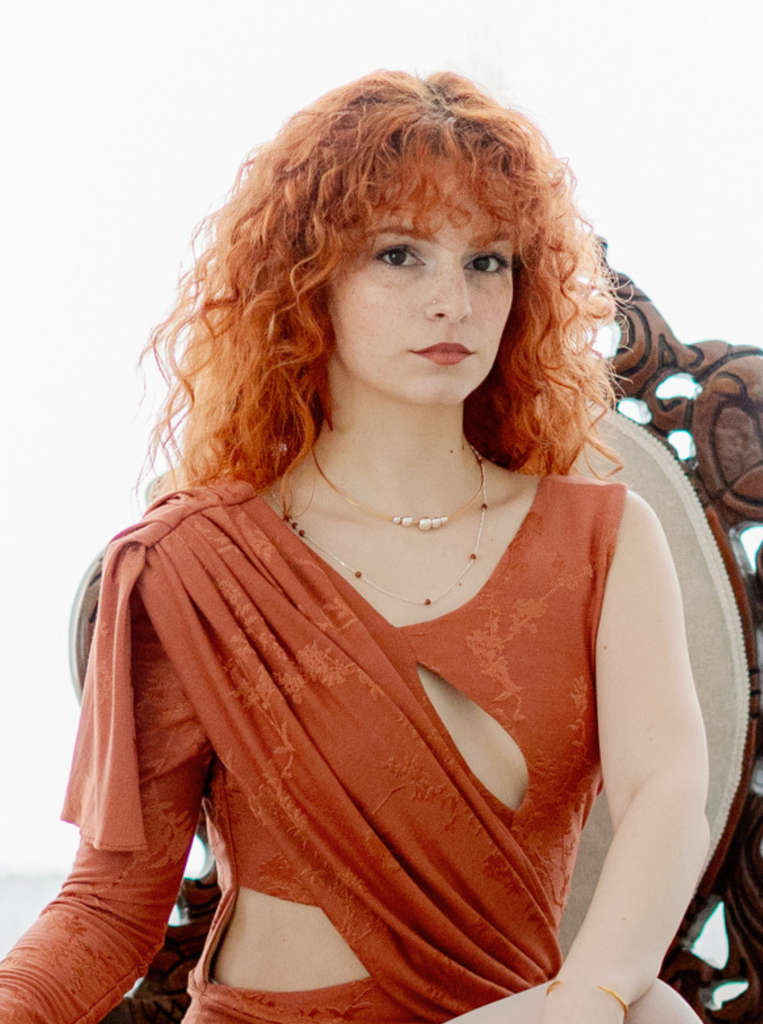 Κολιέ Ασημί-Καφέ από Ασήμι 925 με πέτρες Χρυσόλιθου (Gold sandstone)