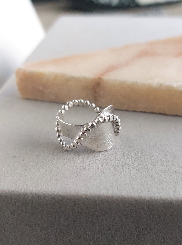 Μινιμαλ Δαχτυλίδι Statement  Miró από Ασήμι 925 