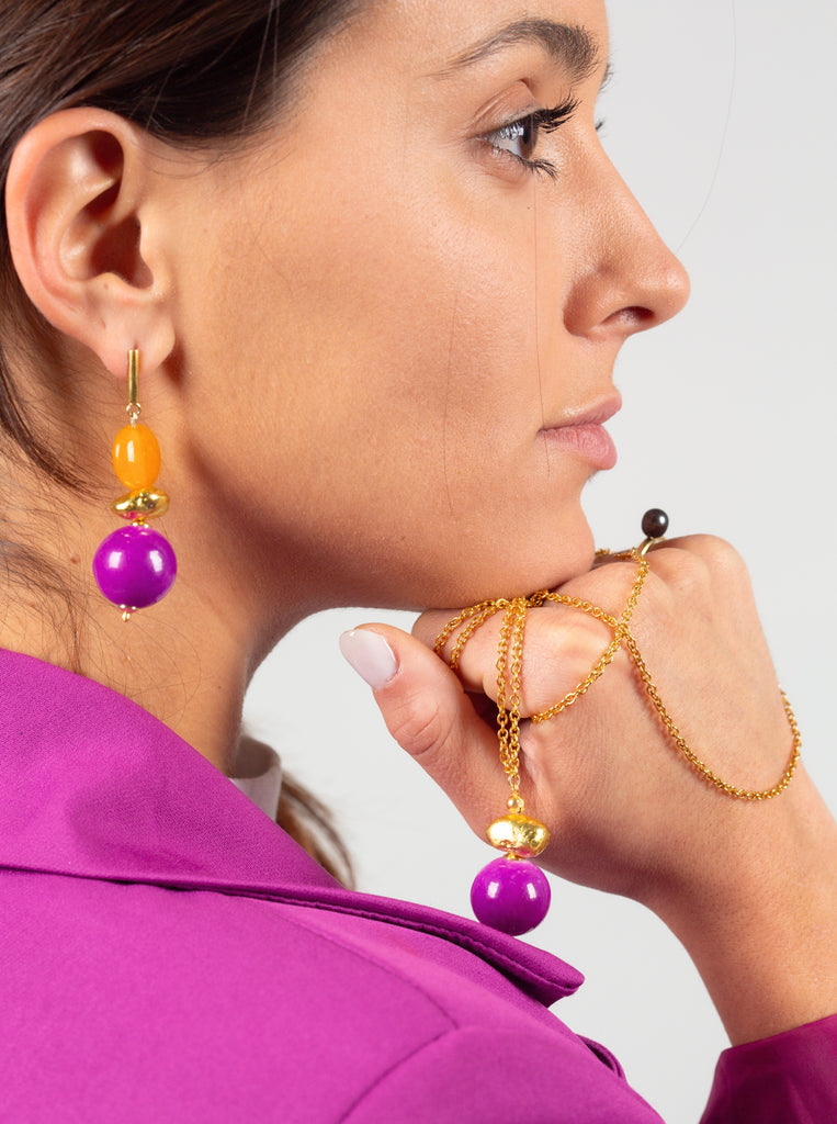 Μαργαριταρένιο Δαχτυλίδι ασημένιο 925 επίχρυσο 24κ Margot Βlack χρυσό με Μαργαριτάρι 