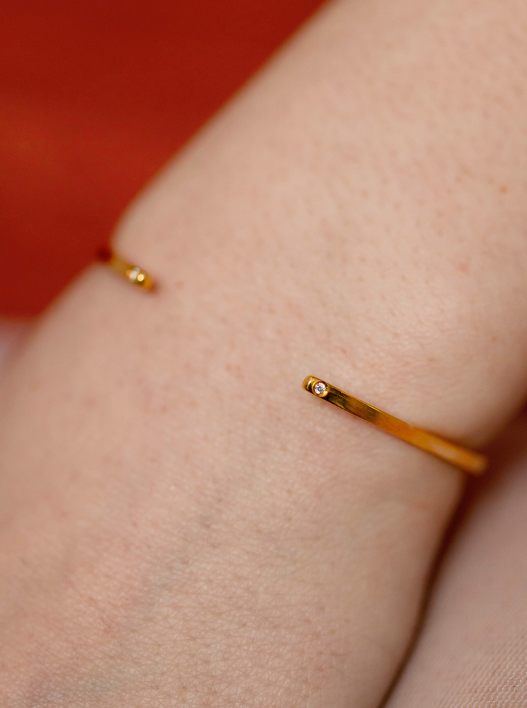 Δαχτυλίδι τετραπλό χειροποίητο ασημένιο 925 επίχρυσο 24 καράτια 