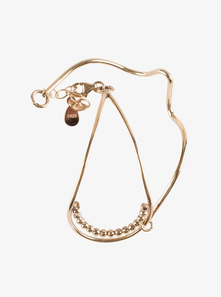 +thesis Βραχιόλι Ασημένιο 925 επιχρύσωση 24κ με προέκταση