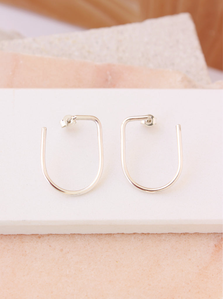 Arc Σκουλαρίκια Ασήμι 925 Minimal