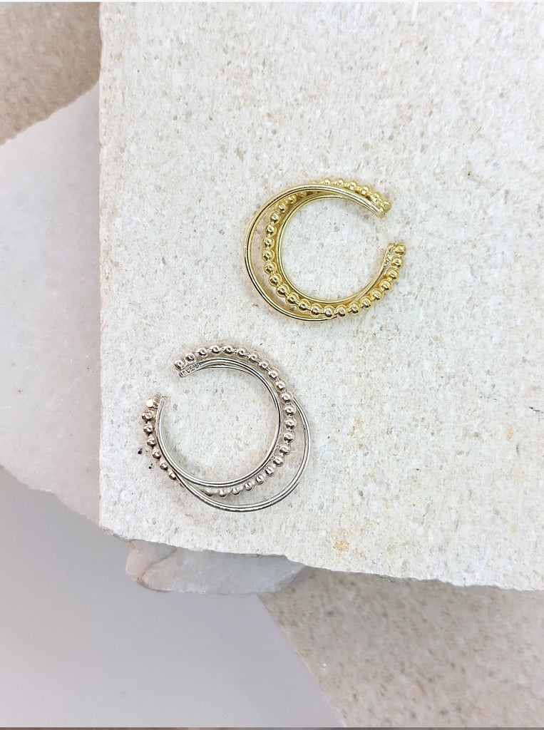 Selena ring μινιμαλ Δαχτυλίδι Χρυσό από Ασήμι 925 επίχρυσο 24Κ 