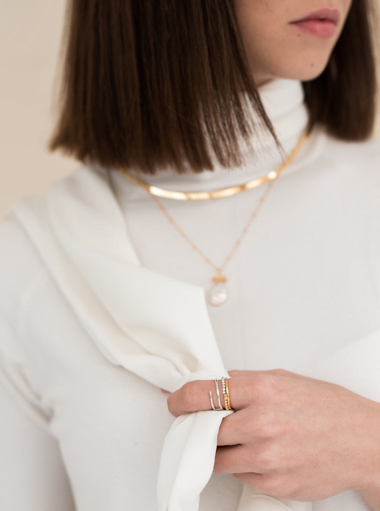 Μινιμαλ Δαχτυλίδι Elle από Ασήμι 925 