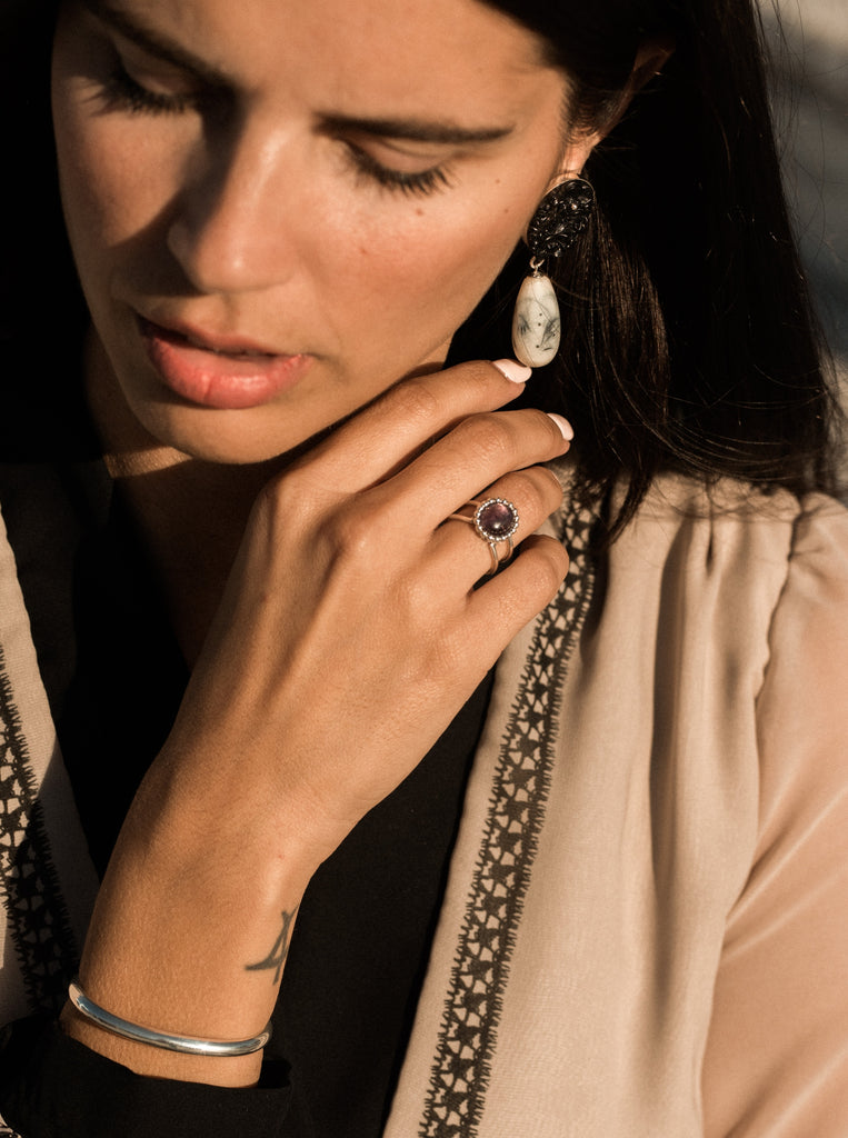 Leo Cuff μινιμαλ βραχιόλι βέργα Ασημένιο χειροπέδα από ασήμι 925