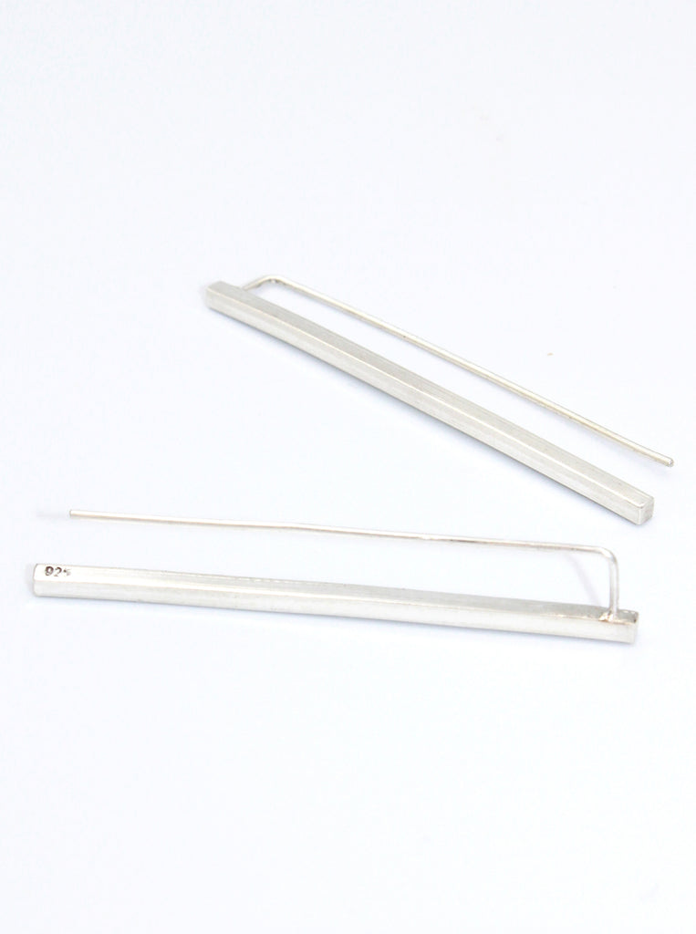 Line Σκουλαρίκια Ασήμι 925 Μίνιμαλ