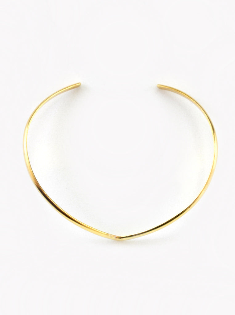 Μινιμαλ Βραχιόλι χρυσό V Cuff Ασημένιο Επίχρυσο ,σχήμα V