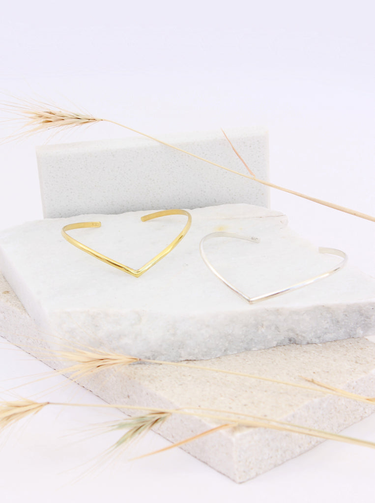 Βραχιόλι V Cuff Ασημένιο 925 ,σχήμα V