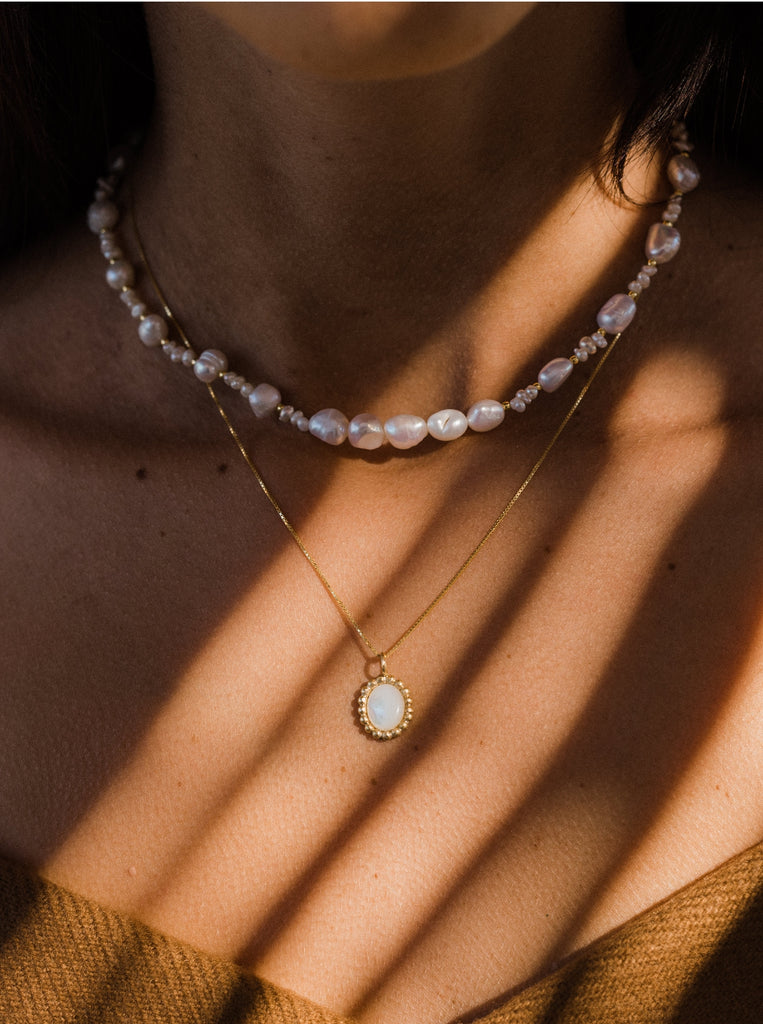 Μαργαριταρένιο Κολιέ CLASSIC PERLA  Ασήμι 925 επιχρυσωμένο.