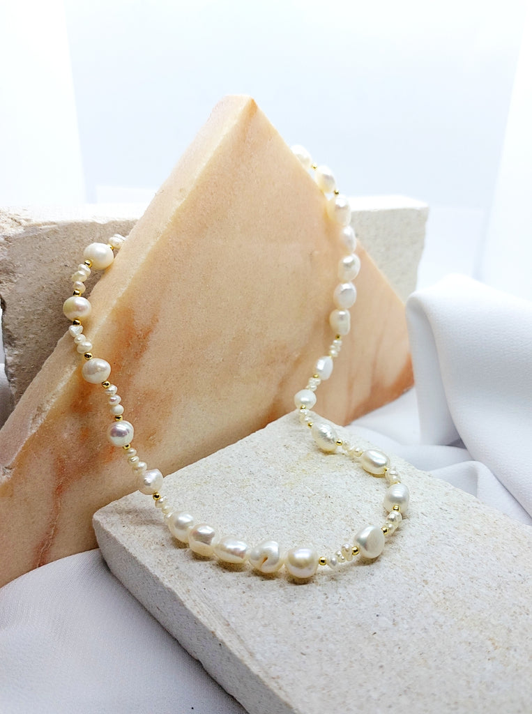 Μαργαριταρένιο Κολιέ CLASSIC PERLA  Ασήμι 925 επιχρυσωμένο.