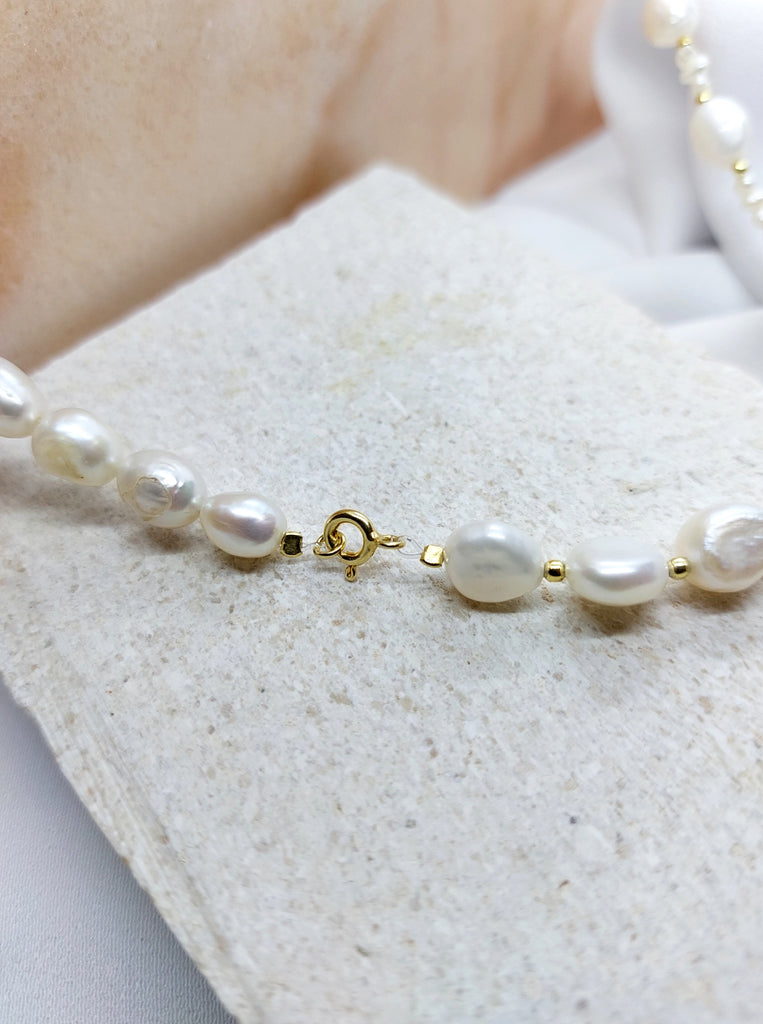 Μαργαριταρένιο Κολιέ CLASSIC PERLA  Ασήμι 925 επιχρυσωμένο.