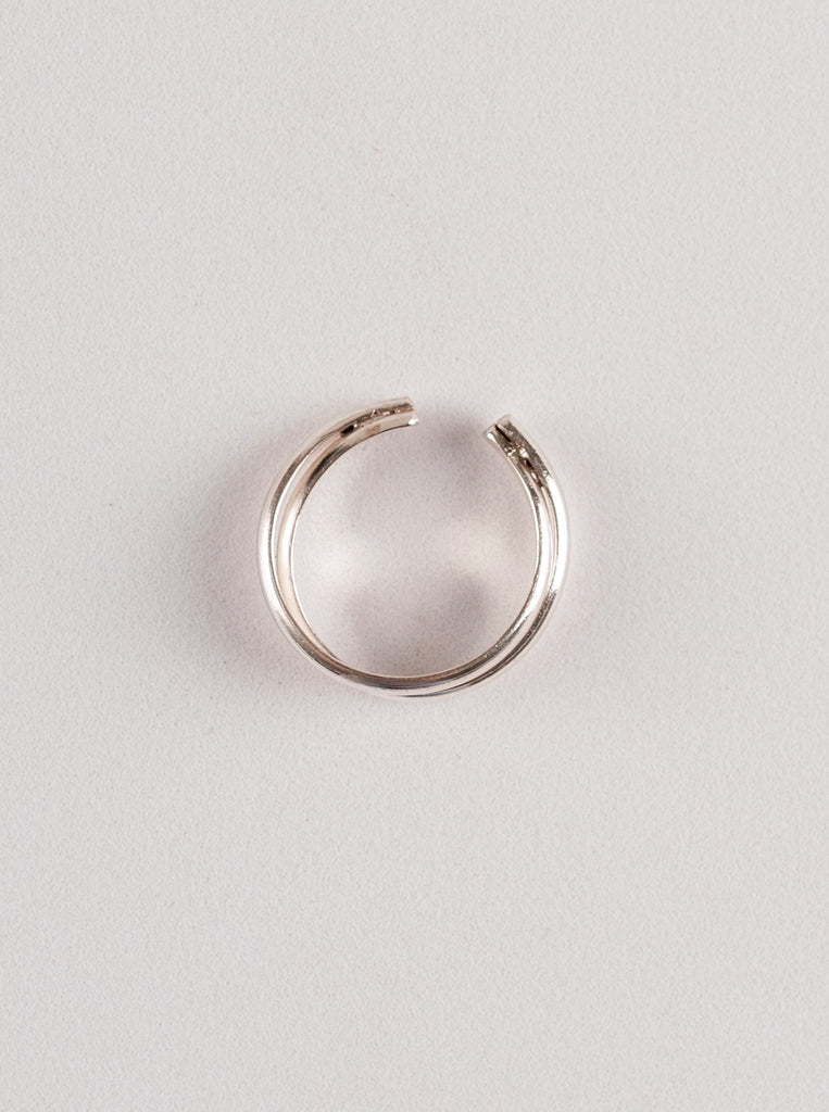 Twin ring μινιμαλ ασημένιο Δαχτυλίδι διπλό Ασήμι 925 αυξανόμενο